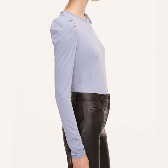 Rebecca Taylor | Light Purple Mutton-Sleeve Top - Picture 2 of 4